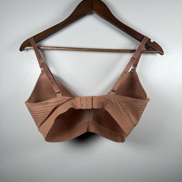 Third Love Bra 24/7 Seamless Stripe Wireless Bra Size 34E Mocha - Picture 8 of 15